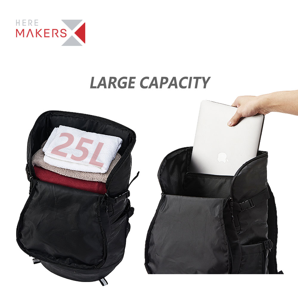 Custom Wholesales Water-Resistant Travel Sports Gym Backpack with Shoes Compartment