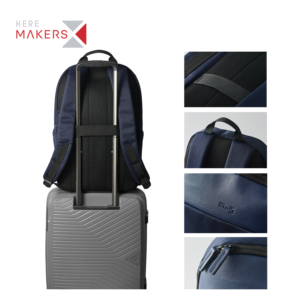 Travel RPET Laptop Backpack Water Resistant 15inch Bag